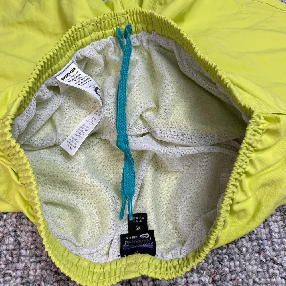 Patagonia Baggies Shorts Mens XS Mesh Lined Swim Beach Green
